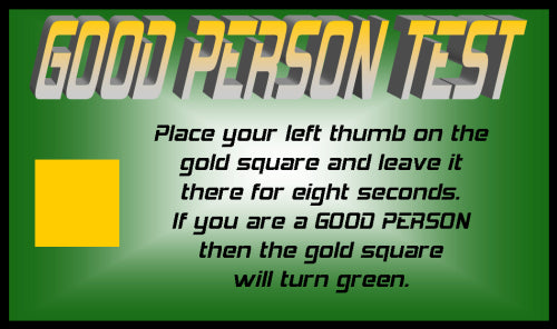Good Person Test Gospel Tracts