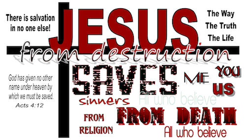 Jesus Saves Gospel Tracts