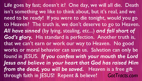 Life Gospel Tracts