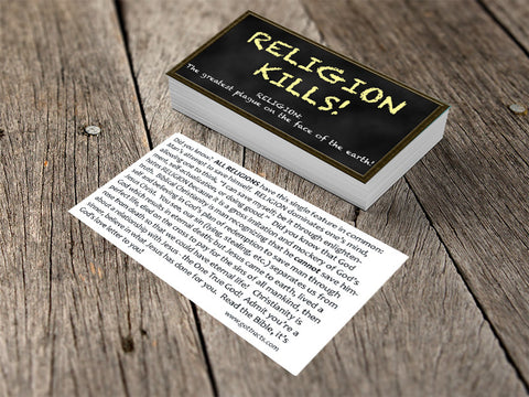 Religion Kills Gospel Tracts