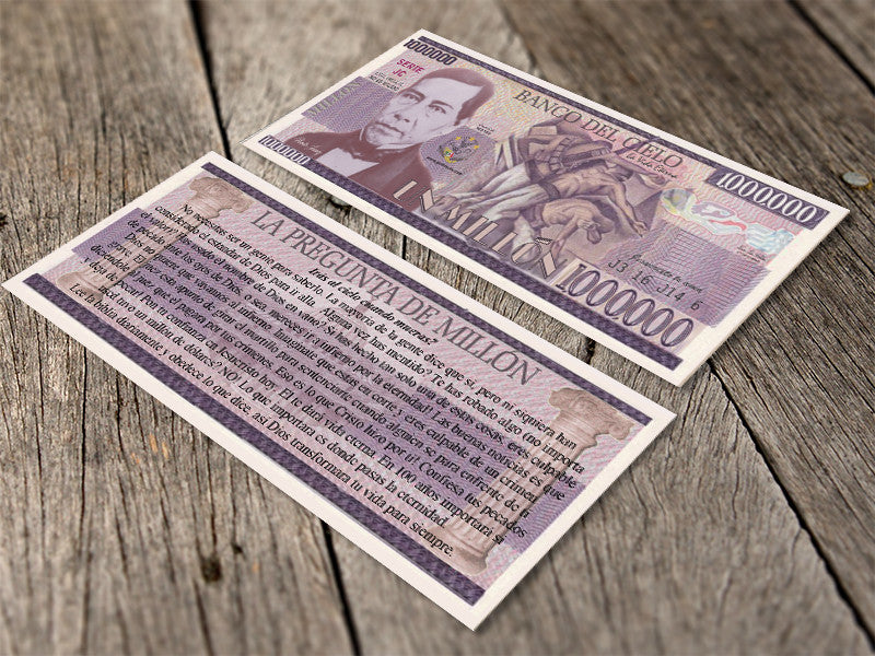 Spanish Million Peso Gospel Tracts