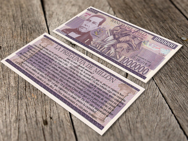 Spanish Million Peso Gospel Tracts