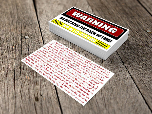 Warning Gospel Tracts